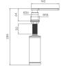 Дозатор жидкого мыла GAPPO G406-5 сатин